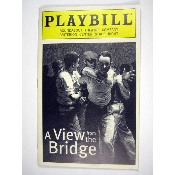 View from the Bridge Playbill 1998 Roundabout Robert LuPone Allison Janney - Picture 1 of 8